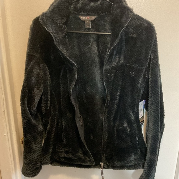 Swiss Alps Plush Jacket Black - Picture 4 of 6